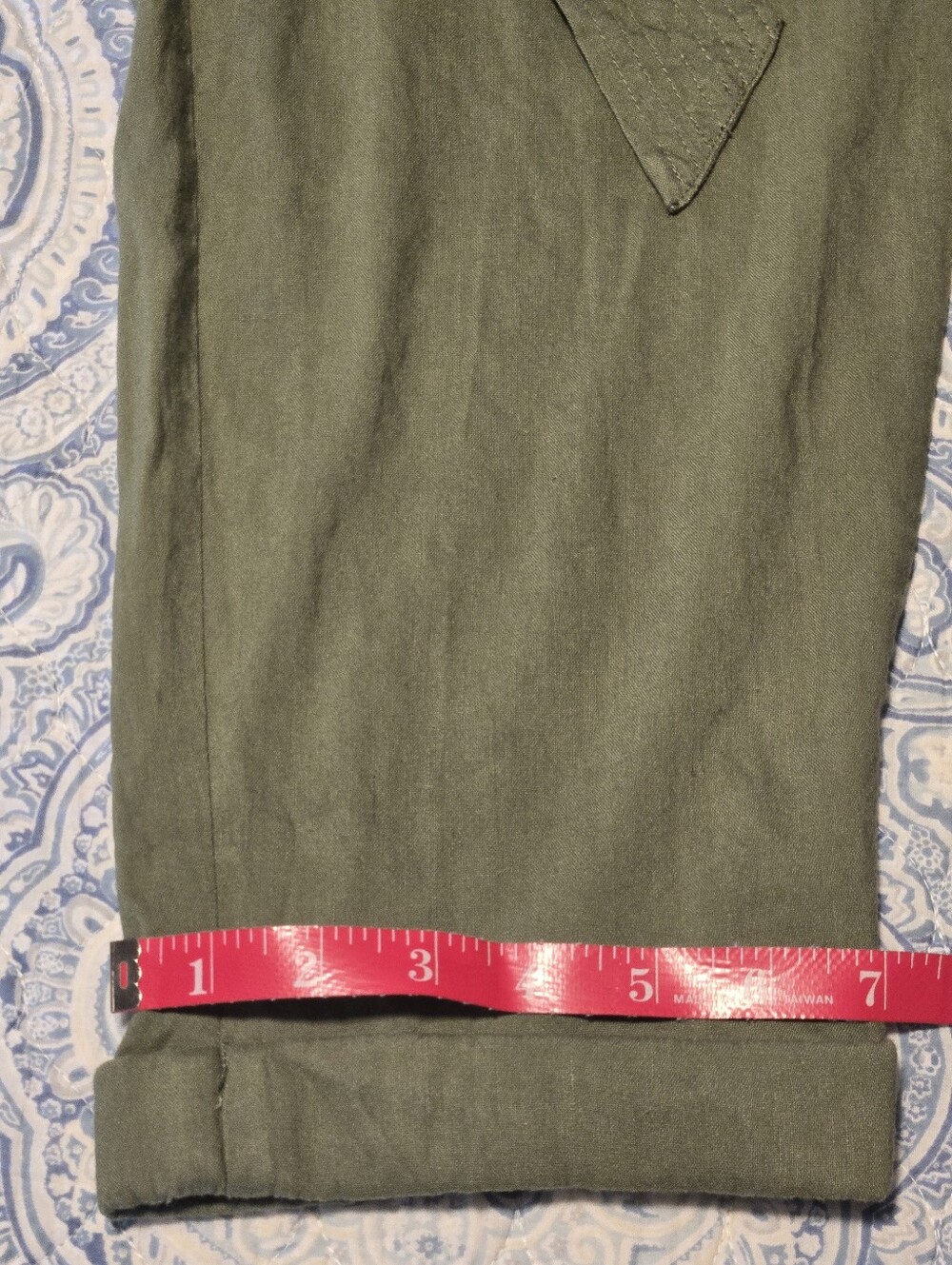 I.N.C. International Concepts Linen Blend Women's 16 Olive Safari Jumpsuit NWT - Picture 13 of 16